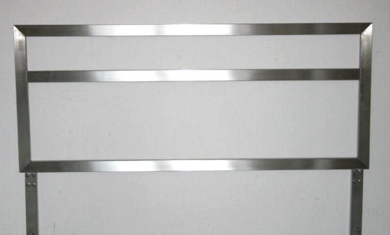 Brushed Metal Queen Headboard 9