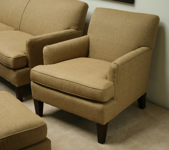 Golden Tweed Club Chair 1