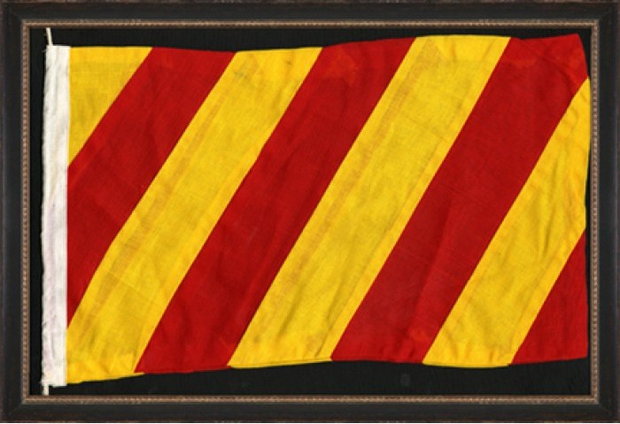 Nautical Flag Y 22 5 x 15 5 1