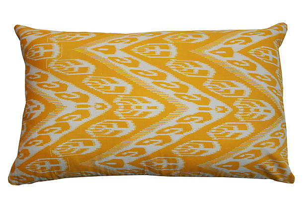 Yellow Ikat Pillow 7