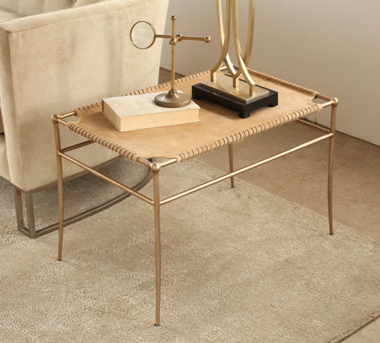 Steel and Hide Bench