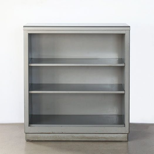 Grey Metal Steelcase Bookcase