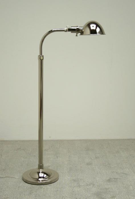 Chrome Adjustable Pharmacy Floor Lamp