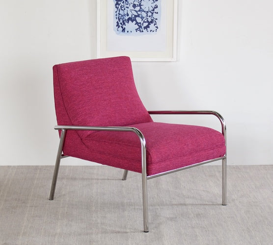 Jena Lounge Chair in Magenta