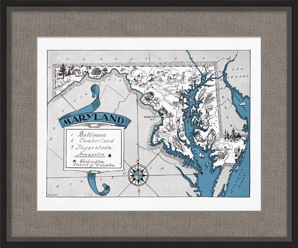 MAP99 Illustrated Map of Maryland