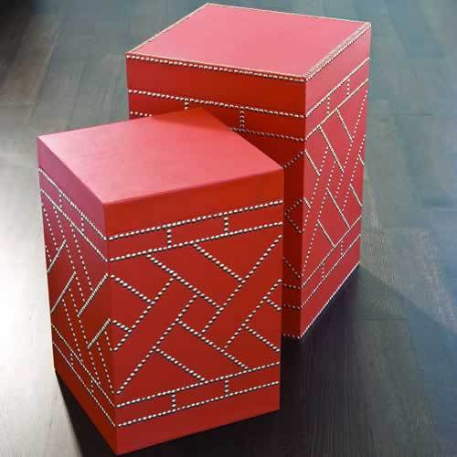 Box 13 Pimento Fret Oversized Box Set of 2 7