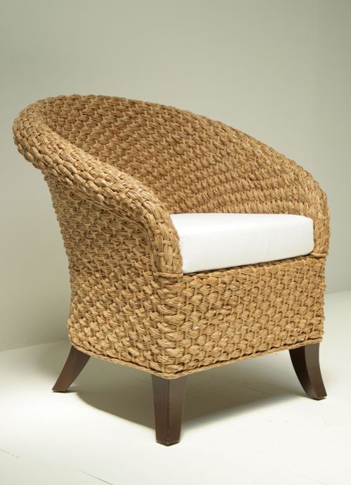 Capri Chair with White Cushion 9