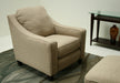 Tan Linen Club Chair 8