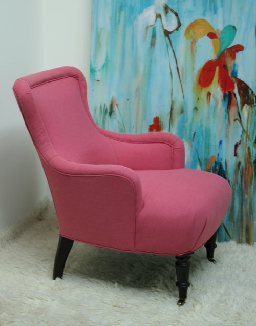 Pink Cotton Chair 1