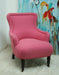 Pink Cotton Chair front view 1