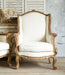 Vintage Louis XV Gilt Upholstered Wing Back Club Chair 1 1