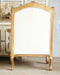 Vintage Louis XV Gilt Upholstered Wing Back Club Chair 2 1