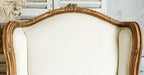 Vintage Louis XV Gilt Upholstered Wing Back Club Chair 3 1