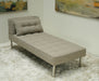Light Grey Tweed Sectional Armless Chaise 1