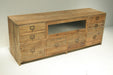 Reclaimed Bleached Pine Media Console 8