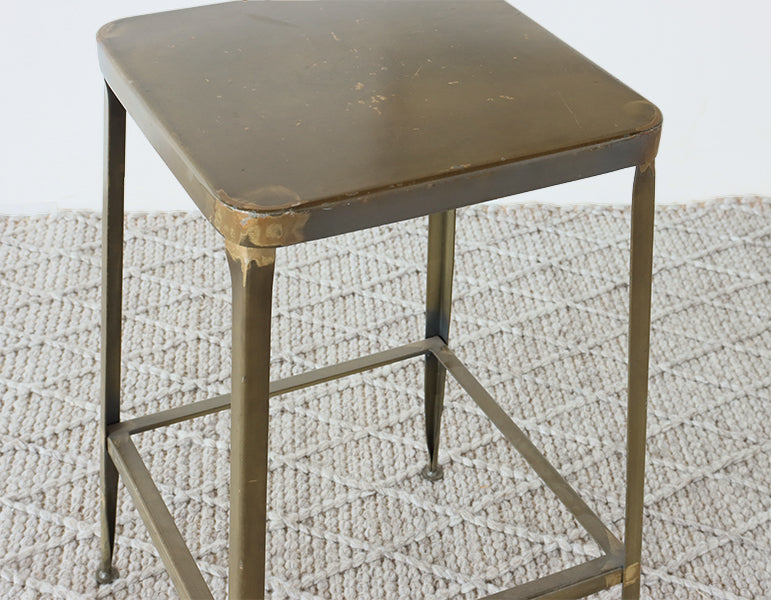 Raw Steel Counter Stool