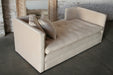 Contemporary Blonde Velvet Daybed 9