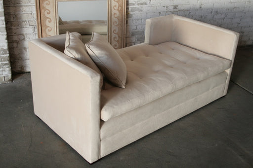Contemporary Blonde Velvet Daybed 9