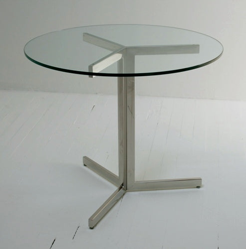 l Mitchell Gold Emilio Round Side Table with Glass Top 9