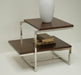 Chrome and Walnut Medium End Table 10