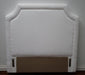 White Upholstered Twin Headboard 7