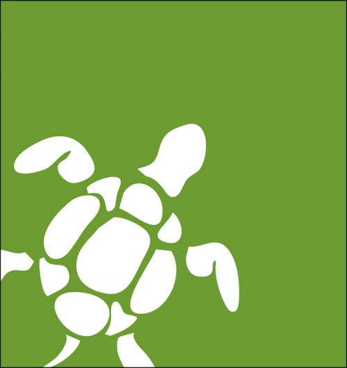 Abstract Turtle Green 15W x 15H 7