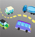 Road Rage Blue Truck 15W x 15H 7