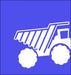 Dark Blue Dump Truck 15W x 15H 6