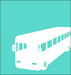 Teal Bus Shape 15W x 15H 6