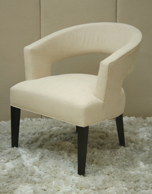 Modern Cream Armless Chair 1