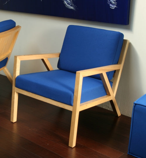 Electric Blue Truss Lounge Chair 1