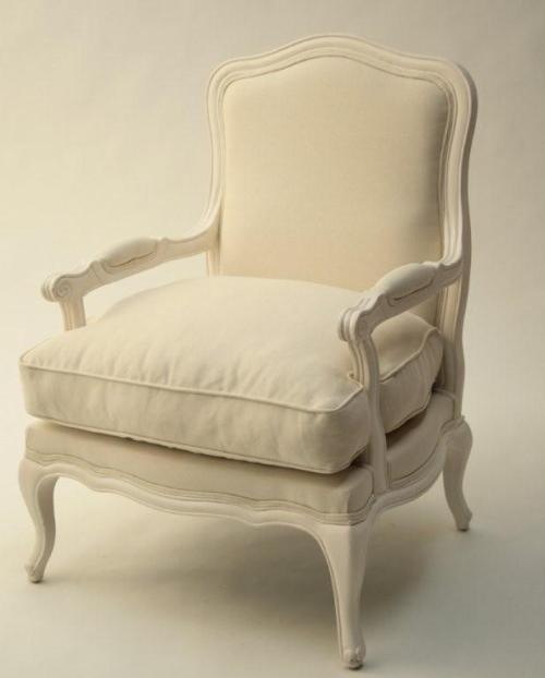 Antique White Bergere Chair 9