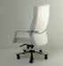 Quilted White Leather Executive Chair back 8