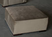 Contemporary Mushroom Velvet Ottoman 9