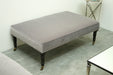 Grey Velvet Cocktail Ottoman 1