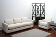 Oatmeal Sofa and Club Chair Set with Steel Base 9