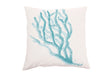 Teal Coral Pillow 8