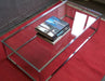 Rectangular Chrome and Glass Coffee Table 9