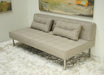Light Grey Tweed Sectional Armless Sofa 1