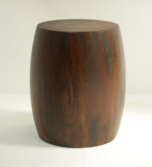 Dark Oak Drum Stool 9