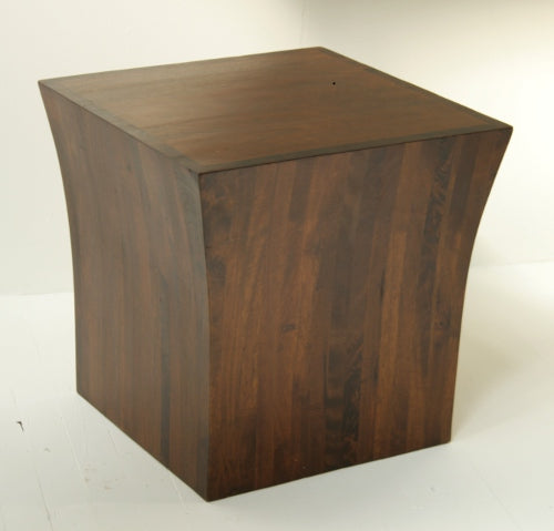 Dark Oak Flare Cube Stool 9