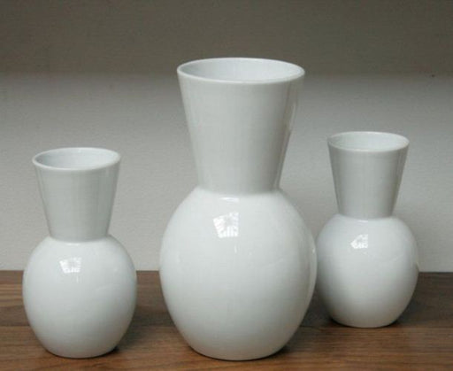 Set of 3 White Vases 1