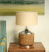 Cork and Chrome Table Lamp 1