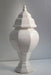 White Shanghai Ceramic Urn with Lid 4