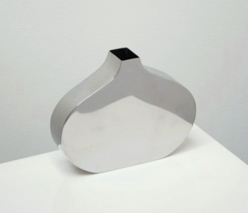 Small Polished Stainless Steel Vase 1