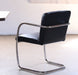 AC100 Mitchell Gold Hugo Arm Chair in Black Leather