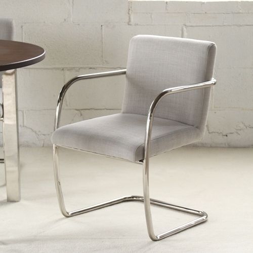 Mitchell Gold Hugo Arm Chair in Lingo Silver