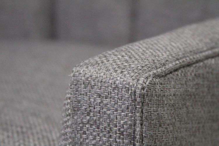 Channeled Wingback Chair in  Pewter