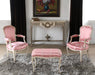 AC158 Antique Pink Silk Armchair 