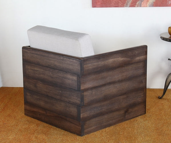 AC174 Oak Plank Arm Chair